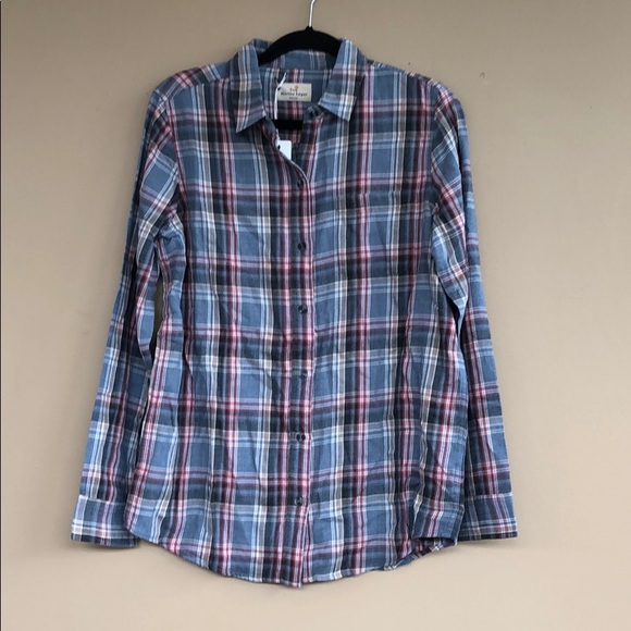 NEW • Marine Layer • Marigold Plaid Button Down - Picture 5 of 7